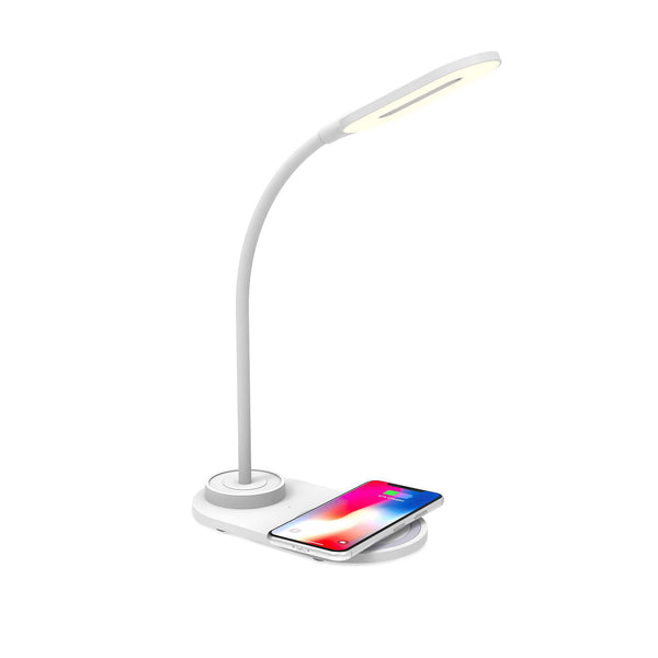Celly LED Lamp with 10W Wireless Charger - White