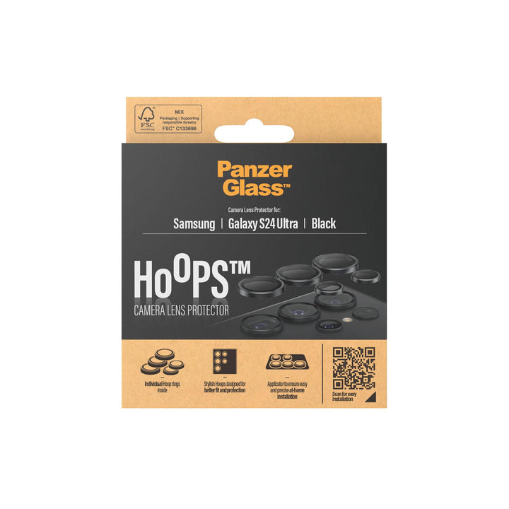 PanzerGlass™ Galaxy S24 Ultra 5G Hoops™ Camera Lens Protector - Black