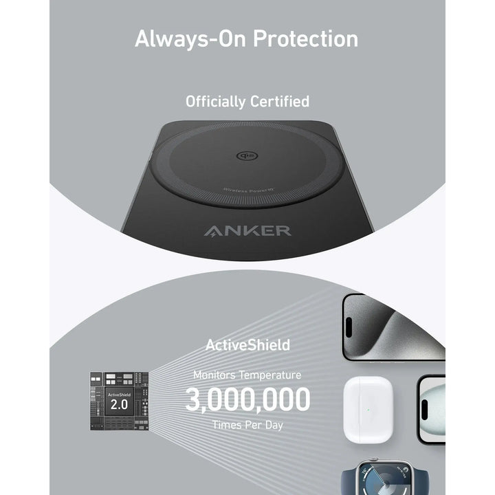 Anker MagGo 15W 3-in-1 Charging Station Wireless Charger