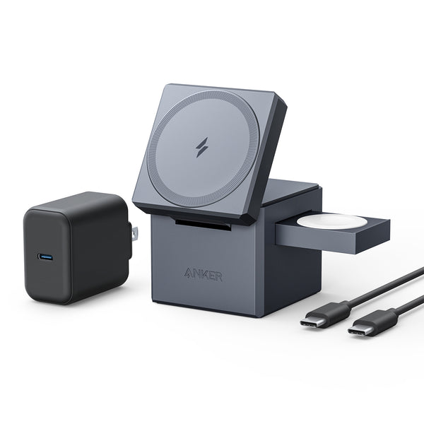 Anker MagGo 15W 3-in-1 Cube MagSafe Wireless Charger