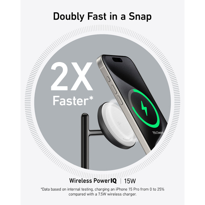 Anker MagGo 15W 3-in-1 MagSafe Wireless Charging Stand