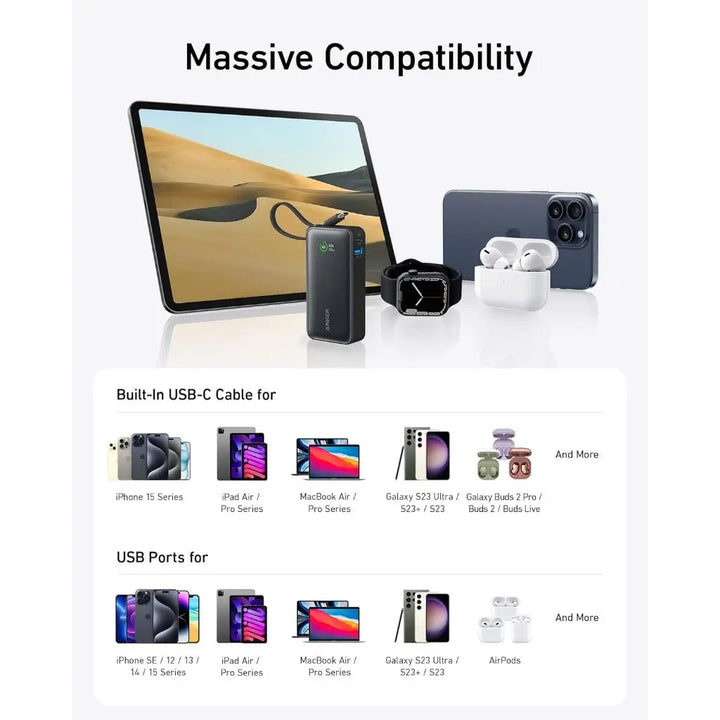 Anker Power Bank Nano Powercore 10000mAh Fast Charge Potable Charger