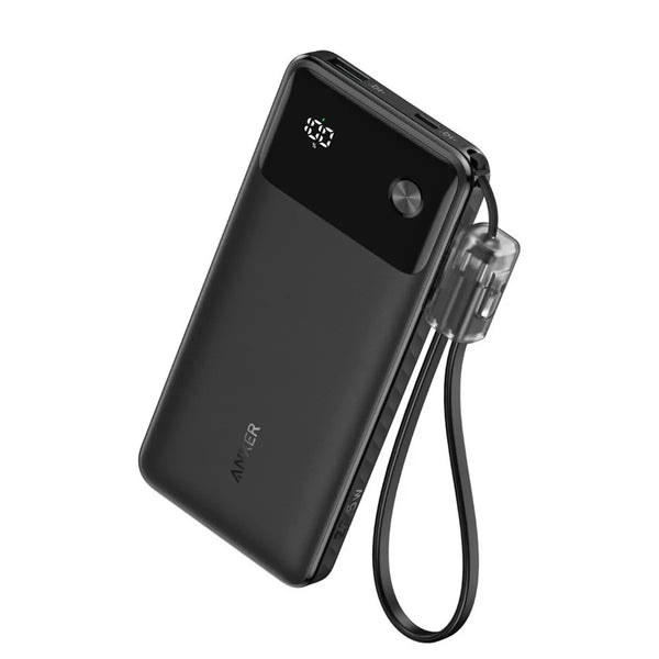 Anker Power Bank Powercore 10000mAh 22.5W Portable Charger with USB-C Lanyard Cable