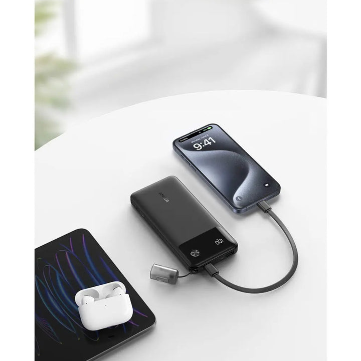 Anker Power Bank Powercore 10000mAh 22.5W Portable Charger with USB-C Lanyard Cable