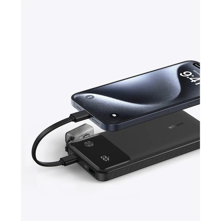 Anker Power Bank Powercore 10000mAh 22.5W Portable Charger with USB-C Lanyard Cable