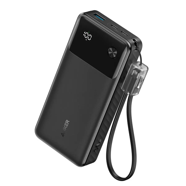 Anker Power Bank Powercore 20000mAh 30W Portable Charger with USB-C Lanyard Cable