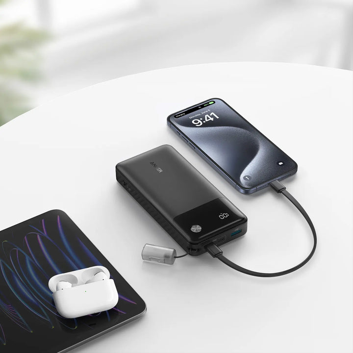 Anker Power Bank Powercore 20000mAh 30W Portable Charger with USB-C Lanyard Cable