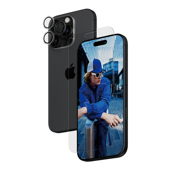 PanzerGlass™ iPhone 16 Pro Max Screen Protector 2-in-1 Bundle