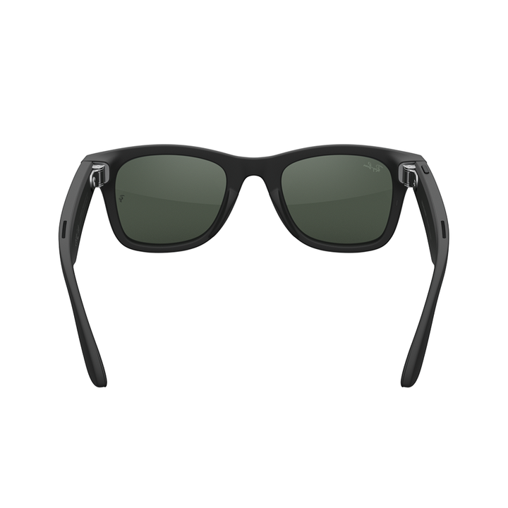 Ray-Ban Meta Wayfarer Clear to Green Trans Lenses Matte Black