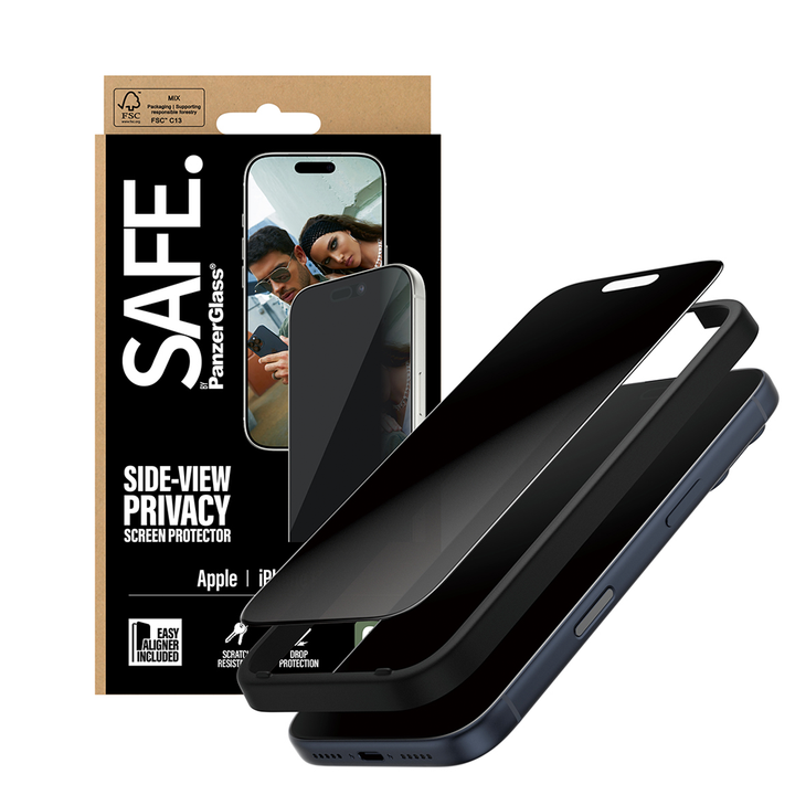 SAFE Privacy Glass for iPhone 17 Pro Ultra Wide Fit w/Aligner
