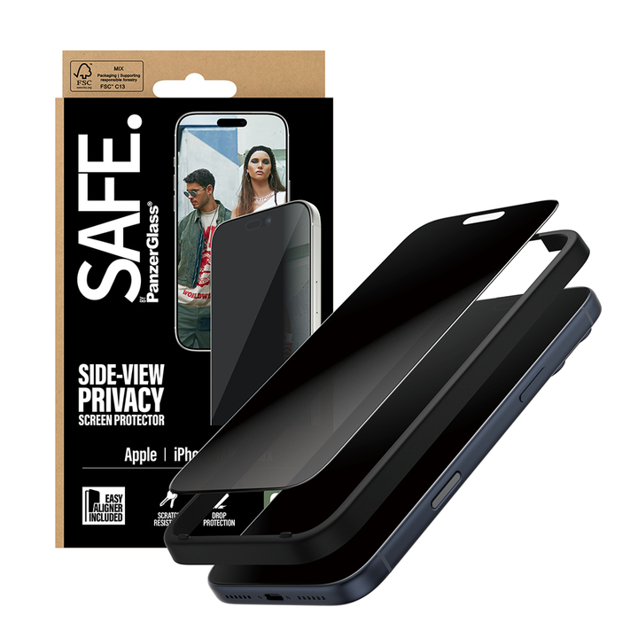 SAFE Privacy Glass for iPhone 17 Pro Max Ultra Wide Fit w/Aligner