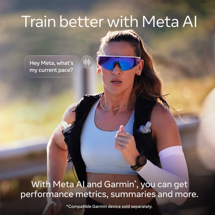 Oakley Meta Vanguard - Black, Prizm™ Road on woman running