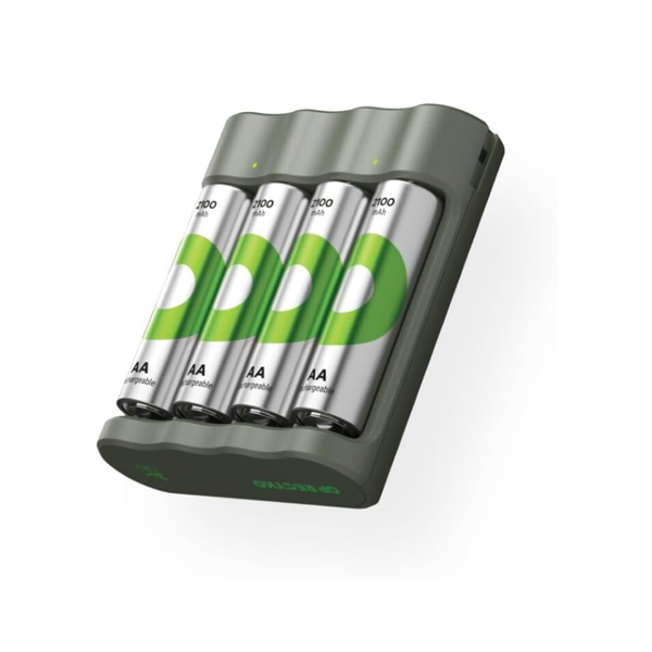 GP Recyko B441 USB Charger with 4 AA Rechargeable Batteries 2100 mAh