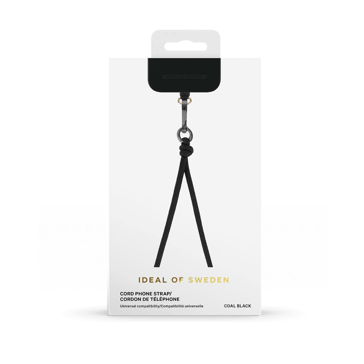 Ideal of Sweden Universal Cord Phone Strap - Coal Black