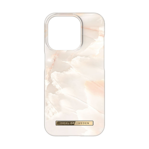 Ideal of Sweden iPhone 15 Pro Fashion Case - Rose Pearl Marble