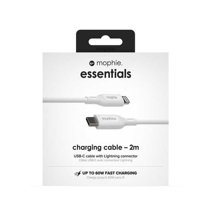 Mophie Essentials Cable USB-C to Lightning 2M White