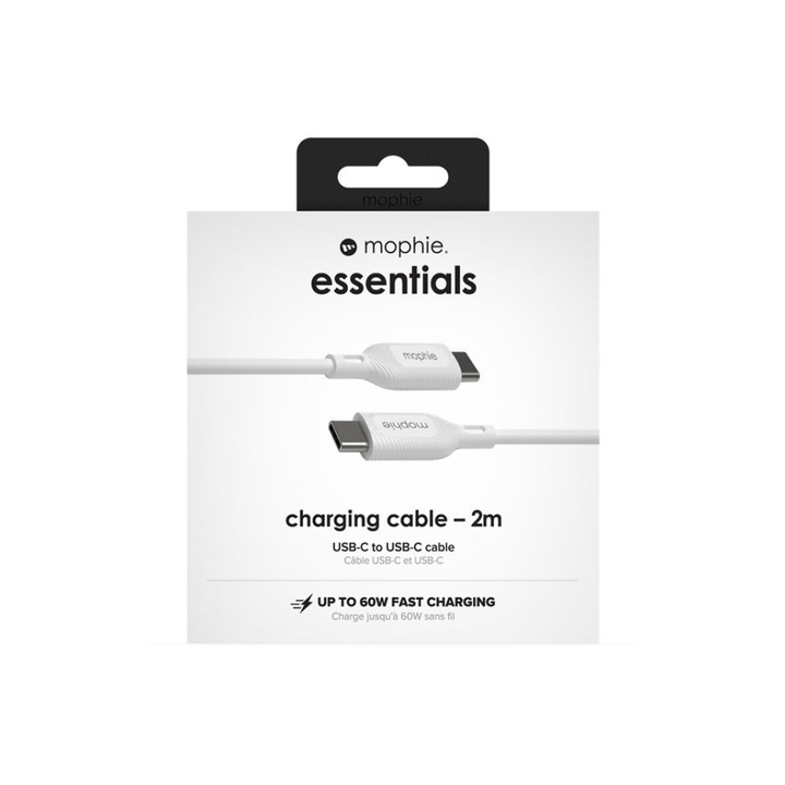 Mophie Essentials Cable USB-C to USB-C 2M White