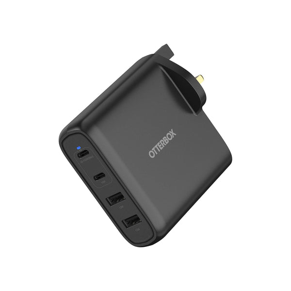 OtterBox 100W Four Port USB-A and USB-C PD Fast Charge Mains Adapter - Black