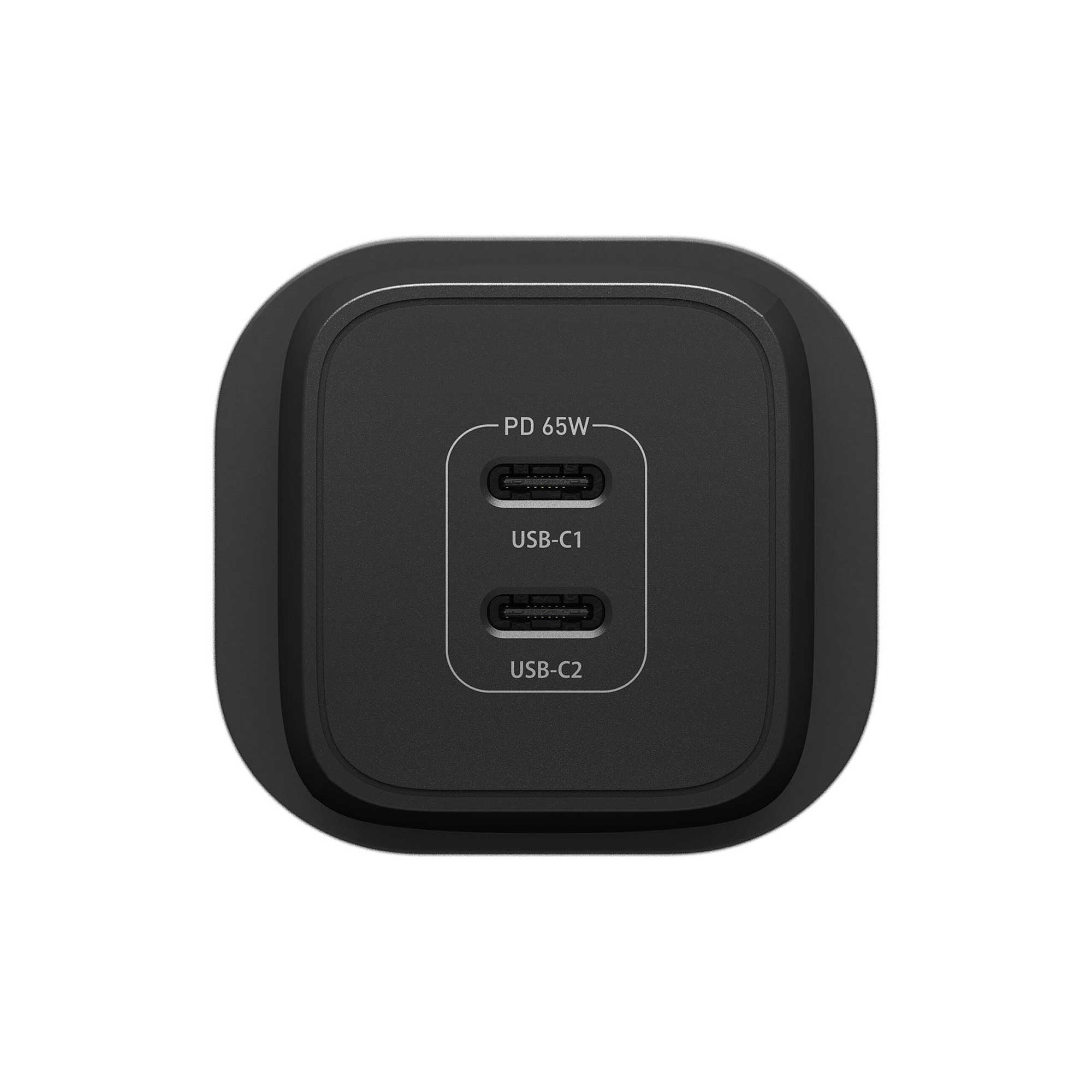 OtterBox 65W Dual Port USB-C PD Fast Charge Mains Adapter - Black ...