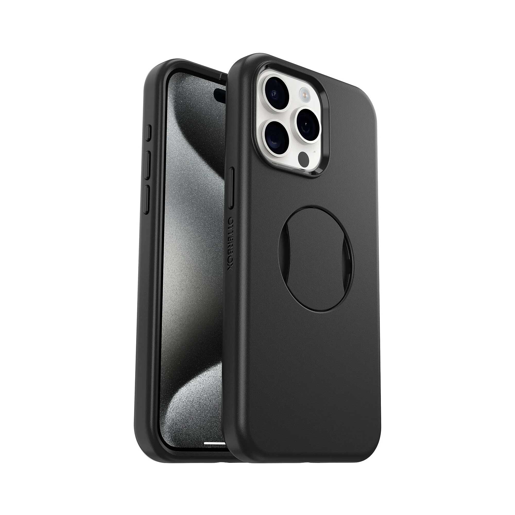 OtterBox iPhone 15 Pro Max OtterGrip Symmetry Case - Black – Three ...