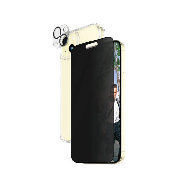 PanzerGlass™ iPhone 15 Plus Privacy 3-in-1 Bundle Pack