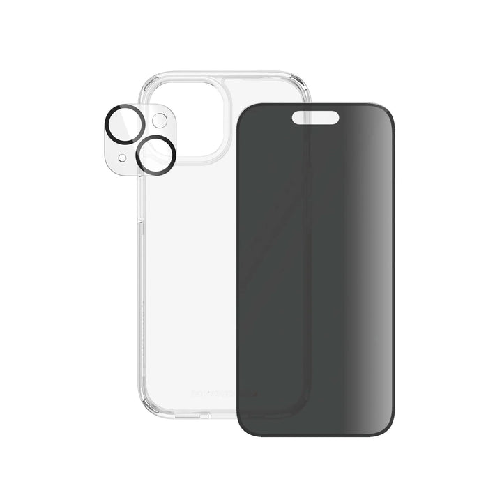 PanzerGlass™ iPhone 15 Privacy 3-in-1 Bundle Pack