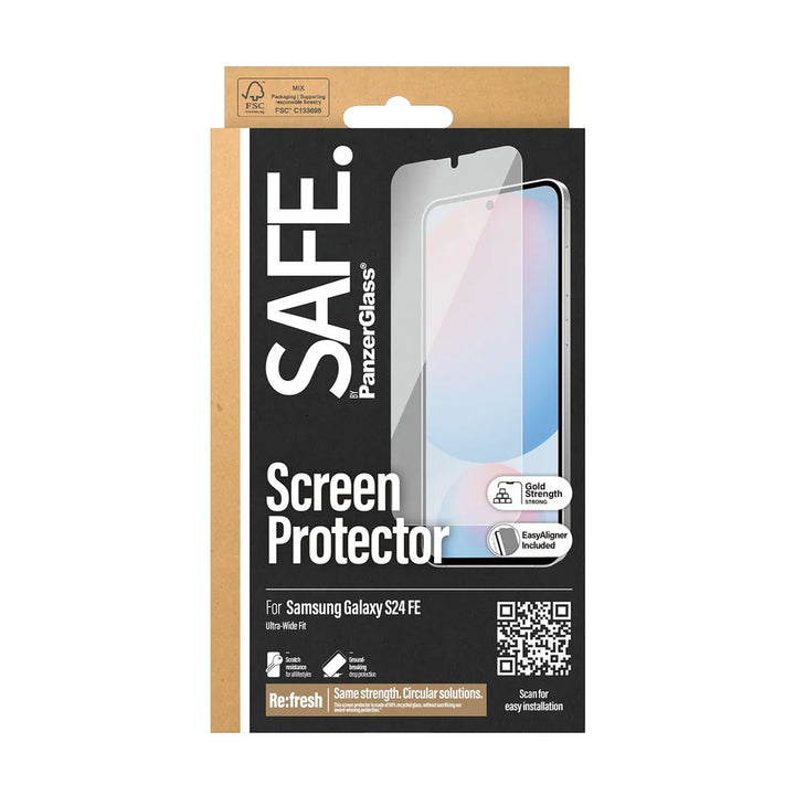 PanzerGlass SAFE Glass Ultra-Wide Fit for Galaxy S24 FE