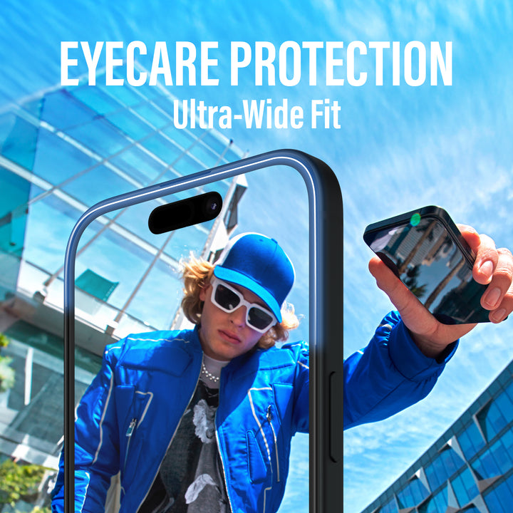 PanzerGlass™ iPhone 16 EyeCare Screen Protector Ultra Wide Fit