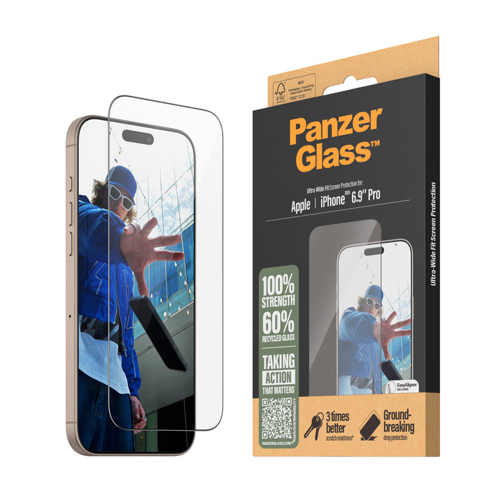 PanzerGlass™ iPhone 16 Pro Max Privacy Screen Protector Wide Fit