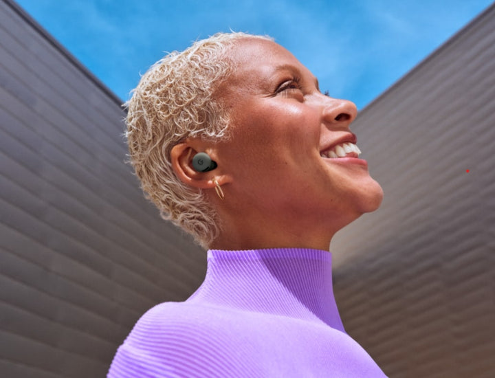 Google Pixel Buds 2A on Girl