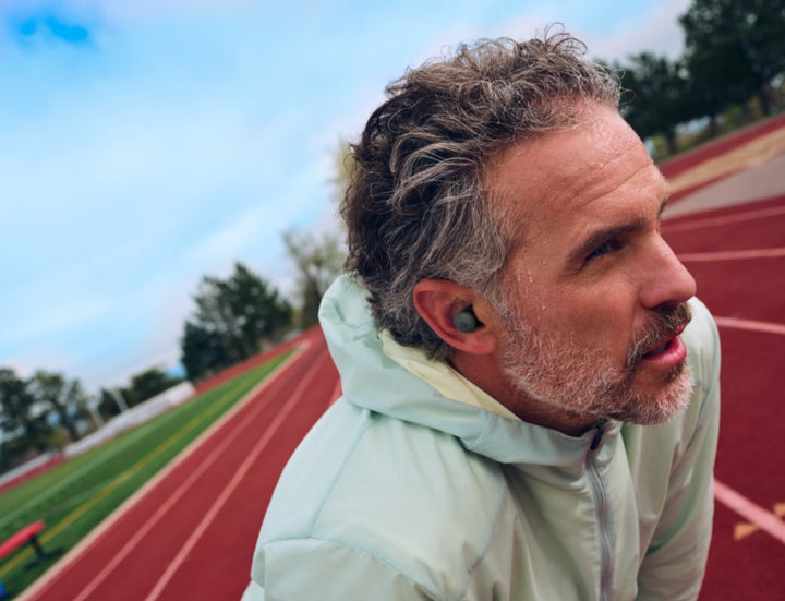 Google Pixel Buds 2A on Man