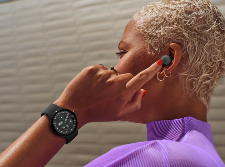 Google Pixel Buds 2A on Girl
