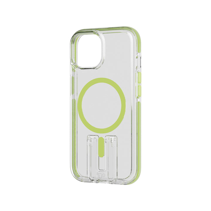 Tech21 iPhone 15 Evo Crystal Kick Case with MagSafe - Samaritans Lime