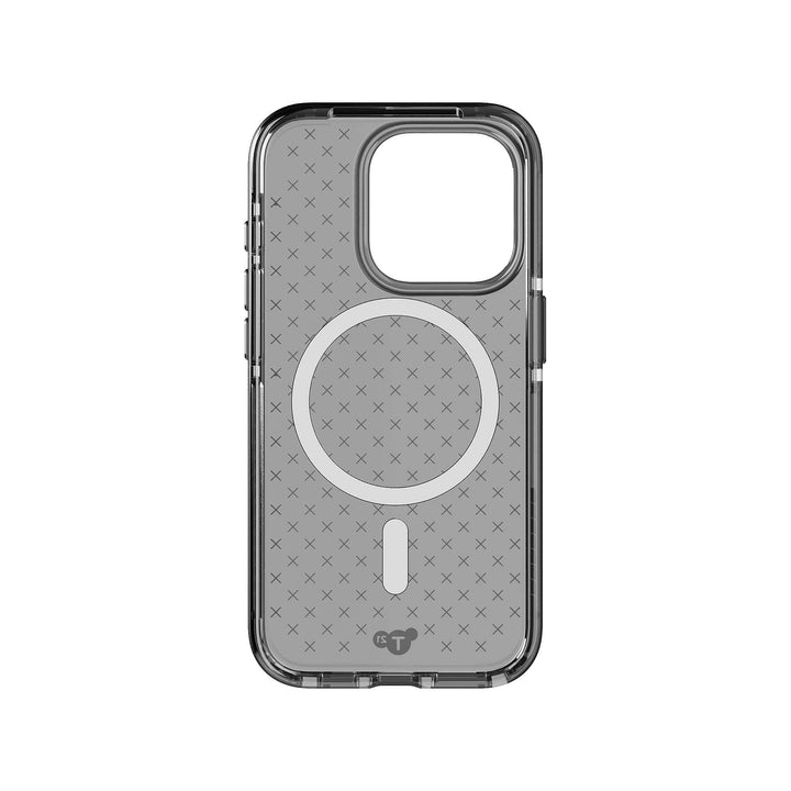 Tech21 iPhone 15 Pro Evo Check with MagSafe Case - Smokey Black