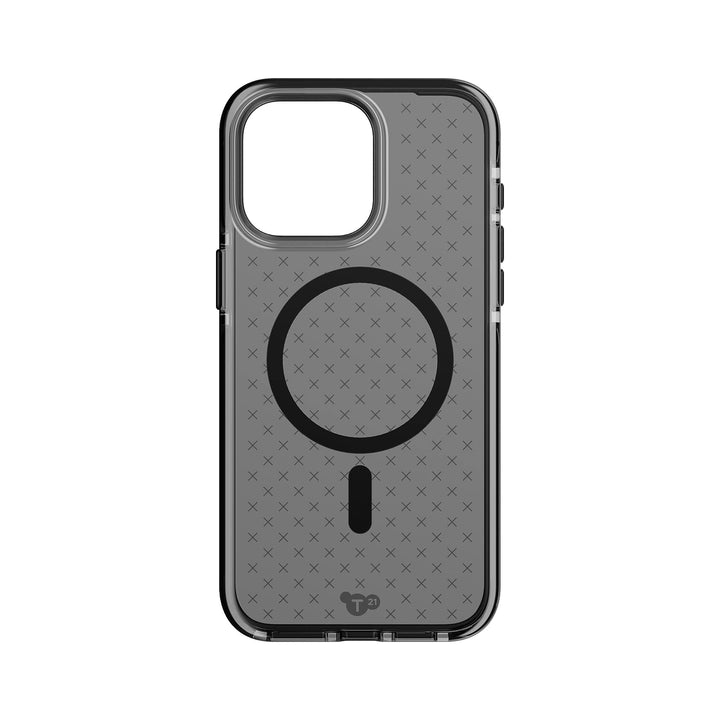 Tech21 iPhone 15 Pro Max Evo Check with MagSafe Case - Smokey Black