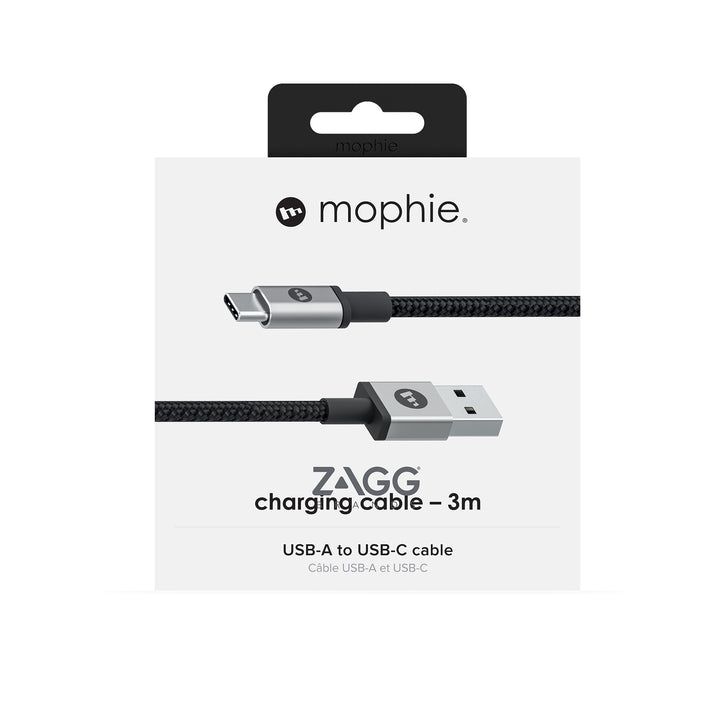 mophie charge sync 3m cable usb a to usb c connector