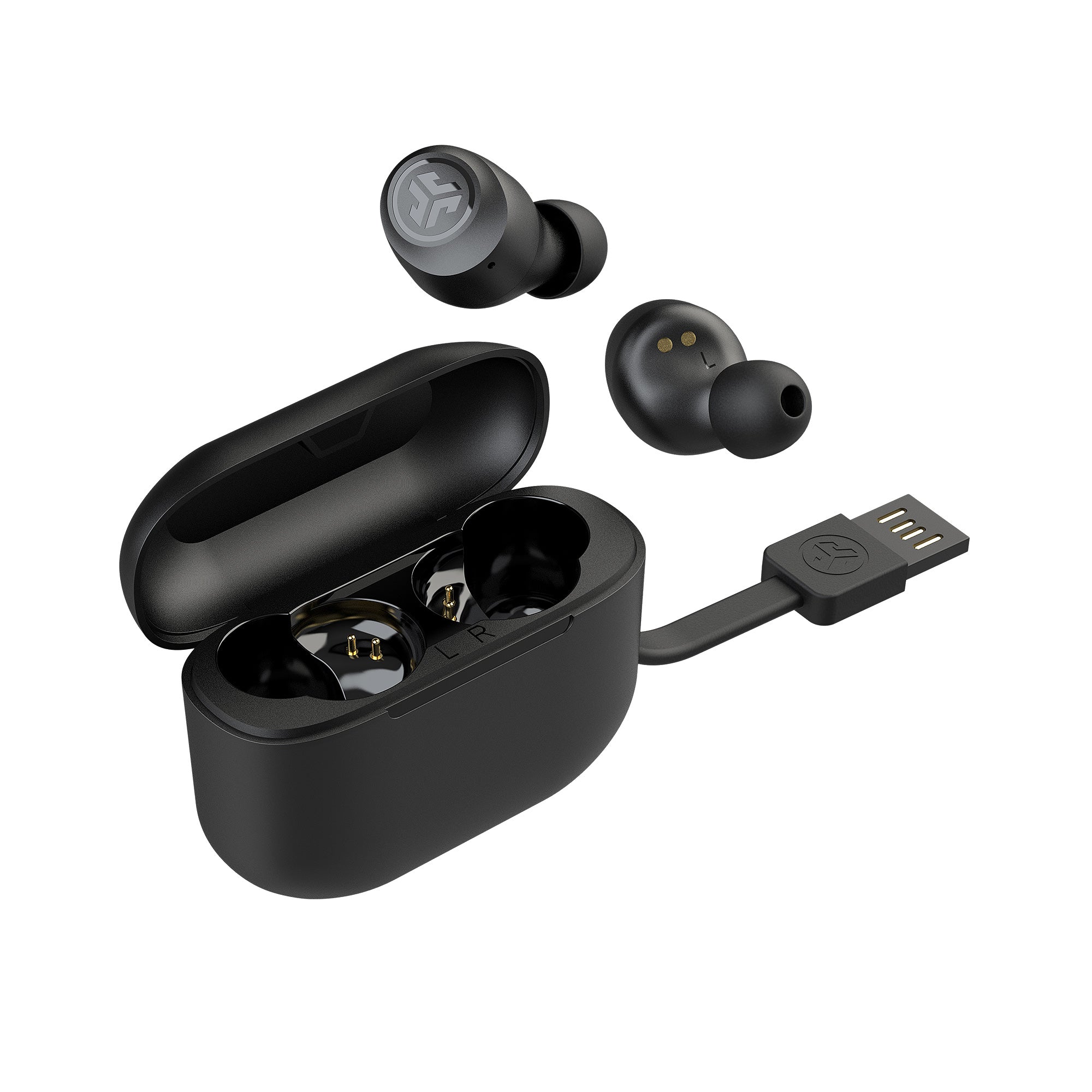 JLab GO Air POP True Wireless Headphones – Three Accessories