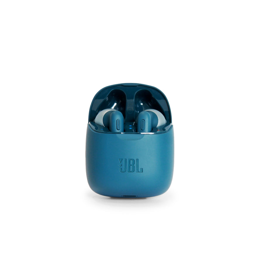 JBL Wave 100TWS Truly Wireless Bluetooth Earbuds, 20 Hours of Combined  Playback (Blue)
