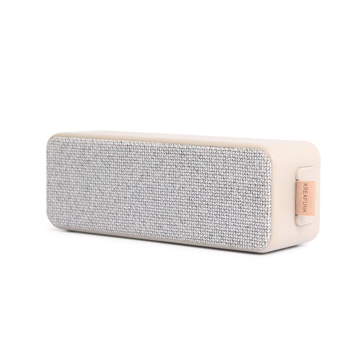 kreafunk aboom portable bluetooth speaker beige