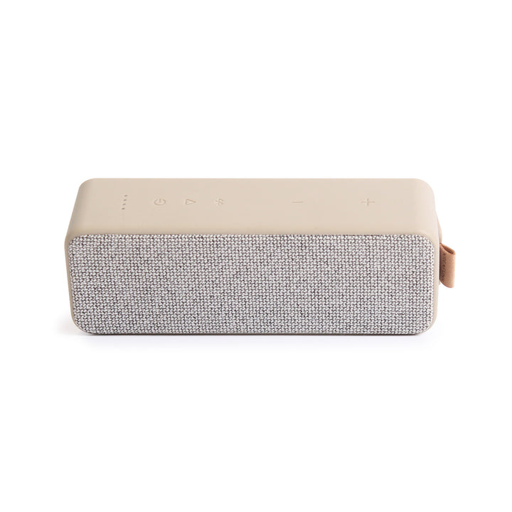 kreafunk aboom portable bluetooth speaker beige